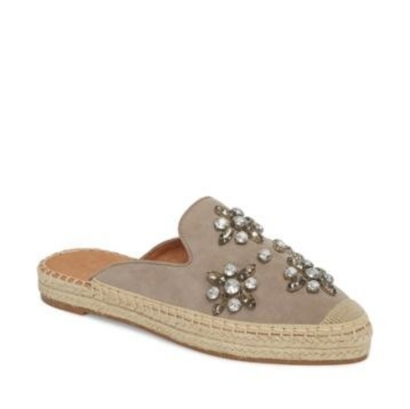 Halogen Espadrille Suede Crystal Embellished Mule - Picture 5 of 5